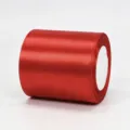 Nastro di Raso Rosso 10cm Nastro di Seta Unito per Confezione Regalo e Decorazione Matrimonio - Rosso