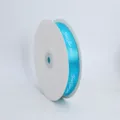 Peacock blue 2cm 100 yards English printed satin ribbon for gift wrapping and flower bouquets. - 2.0cm*100 Yards / Teal