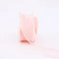 Pink organza ribbon 4cm wide fishtail yarn for floral wrapping and cake decorating crafts - 4.0cm*10 Yards / Lotus root pink