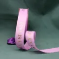 Cinta impresa con lámina de oro rosa para ramos de flores envoltorio regalos lazos decoración - Violeta Claro