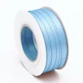 Ruban en polyester double face bleu clair pour emballage cadeau et fleurs DIY 0.3cm - 0.3cm*50 Yards / Bleu clair