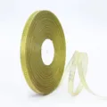 Rouleau de ruban métallisé doré pour emballage cadeau, pâtisserie et nœud papillon. - 1cm Or*91m / Or