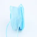 Light blue 4cm organza ribbon for floral packaging and cake decoration wave edge design. - 4.0cm*10 Yards / Sky Blue