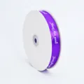 Deep purple satin ribbon 2cm wide 100 yards with Just For You text for gift box packaging. - 2.0cm*100 Yards / Deep purple