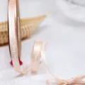 1cm Champagne Satin Ribbon Just For You Printed DIY Bow Gift Packaging Polyester Craft - Champagne
