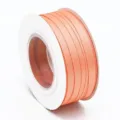 Ruban en polyester double face de 0,3 cm pour emballage de cadeaux, fleurs et loisirs créatifs. - 0.3cm*50 Yards / Orange Clair