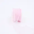 Pink organza ribbon 4cm wave edge sheer chiffon ribbon for gift wrapping floral packaging crafting - 4.0cm*10 Yards / Pink