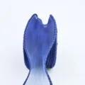 Blue organza ribbon, 4cm wave yarn for floral packaging and gift wrapping variant. - 4.0cm*10 Yards / Navy Blue