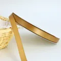 Nastro di raso monocolore oro 1.2cm in poliestere per confezioni regali e decorazioni floreali. - 1.2cm*100 Yards / Oro di Lusso