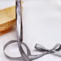 1cm Grey Satin Ribbon DIY Gift Packaging Craft Bow Polyester Material Just For You - Silver Gray