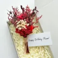 Kleine Trockenblumen Strauß im Boho Stil Geschenkbox ideal für Hochzeit und Party Deko - Stil K Mini Blumenstrauß Ohne Etikett (Etwa 15cm)