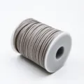 Silver grey PU suede cord for DIY necklace bracelet jewelry weaving and hanging rope - 3mm*50 Yards / Silver Gray