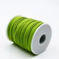Matcha green faux suede leather cord spool for DIY jewelry making bracelets and necklaces. - 3mm*50 Yards / Matcha Green