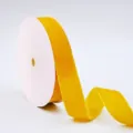 Yellow velvet ribbon for gift wrapping, clothing accessories, hair bows and DIY crafts. - 2.5cmx10 Yards / Yellow