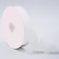 Cinta de terciopelo blanco para regalos y accesorios de ropa, tela flocada suave. - 2.5cmx10 Yardas / Blanco