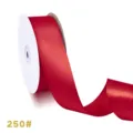 Nastro di raso rosso in rotolo per confezioni regalo, decorazioni nuziali e fai da te. - 4,0 cm x 50 Yards / Rosso scuro