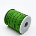 Blackish green Korean suede cord leather string for necklace bracelet DIY crafting 1 roll - 3mm*50 Yards / Dark Green