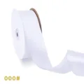 Nastro di raso bianco larghezza 4 cm in poliestere per confezioni regalo matrimonio fai da te - 4,0 cm x 50 Yards / Bianco sporco