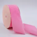 Pink velvet ribbon for gift wrapping, clothing accessories, and DIY craft decoration. - 4cmx10 Yards / Pink