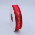 Cinta roja de vino para cumpleaños envoltorio de regalo cinta decorativa rollo de fiesta - 2.5cmx50 Yardas / Burdeos