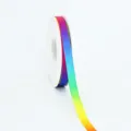 Regenbogen Gradient Polyesterband, buntes Satinband für DIY Handwerk, Geschenk & Blumen Verpackung. - Einseitiger Farbverlauf / 1,0 cm x 25 Yards