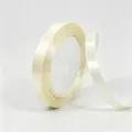 Nastro di raso bianco latte da 1cm in rotolo per confezioni regalo e decorazioni. - 1cm Largo 25 Iarde (Confezione da 10 Rotoli) / Beige