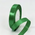 Cinta de raso verde de 2cm para envolver regalos y decoracion de bodas y manualidades. - 2.5cmx25 Yards (5 Rollos) / Verde Puro