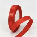 Rollo de cinta de raso roja de 2 cm de ancho para envolver regalos y decoración de bodas. - 2.5cmx25 Yards (5 Rollos) / Rojo brillante