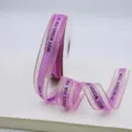Ruban en organza bordé d'or pour décoration de boîte cadeau DIY, beau ruban violet. - Violet foncé