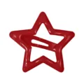 Red star hair clip sweet cute metal bb hair accessory for women girls y2k style cute - Star Clip / Bright Red