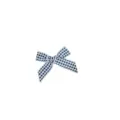 Sweet preppy style black and white houndstooth ribbon bow hair clip cute plaid hairpin accessory - Houndstooth Black