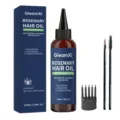 Huile capillaire au romarin GleamXi 100ml, formule nourrissante au biotine pour cheveux. - Set 100ml avec Pinceaux
