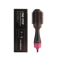 One step hair dryer and styler hot air brush for home styling and quick hair drying tools - Black