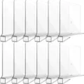 Clear acrylic shelf dividers for closet organization, transparent wardrobe partition 12 pack. - Single Piece / Clear