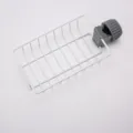 Kitchen faucet storage rack, white iron sink drain basket organizer for 1.8-2.5cm pipes. - Regular Fit / White Iron Art