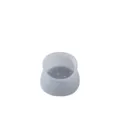 Translucent silicone chair leg cover, anti-slip furniture protection pad for home use - Single Piece / Gray