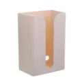 Wall mounted tissue box plastic paper towel holder bathroom storage organizer container - Beige