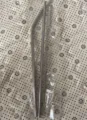 Stainless steel straw set with cleaning brush reusable metal drinking straws eco friendly - Straw and Straw Brush / Silver
