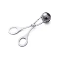 Stainless steel meatball maker kitchen tool, DIY fishball mold clip for easy cooking and shaping. - Large Meatball Tongs