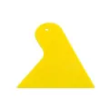 Yellow plastic triangle scraper tool for car window film wrapping and screen protector. - L