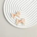 Ροζ κορδέλα grosgrain φιόγκος τσιμπιδάκι μαλλιών, γλυκό κλιπ πάπιας για κορίτσια. - Σαρκί ροζ