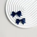 Σκούρο μπλε κορδέλα grosgrain φιόγκος χελιδόνι τσιμπιδάκι μαλλιών γλυκό αξεσουάρ γυναίκες - Ναυτικό Μπλε