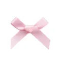 Pink satin bow hair clip accessory sweet style hair styling cute mini ribbon decorative item - Angled Bow / Pink