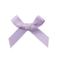Light purple satin ribbon bow hair accessory mini sweet cute decorative craft bow. - Angled Bow / Purple