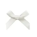 Mini white ribbon bow hair clip sweet hair accessory for cute styling and concert wear - Angled Bow / Off White