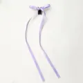 36cm Long Ribbon Bow Hair Claw Clip Balletcore Sweet Y2K Princess Hair Accessory - Purple