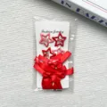 Bonito juego de pinzas para el cabello de estrella con lazos rojos para fiestas y festivales. - Set de estilo rojo