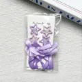 Set di fermagli per capelli a stella viola con nastri, simpatici accessori per donne e ragazze. - Set Viola