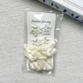 Set di 6 Mollette per Capelli a Stella e Nastri Fiocco Accessori Capelli Fata - Set Beige