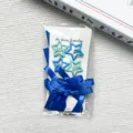 Set di mollette per capelli a stella con nastro blu, accessori per capelli da concerto. - Set blu reale